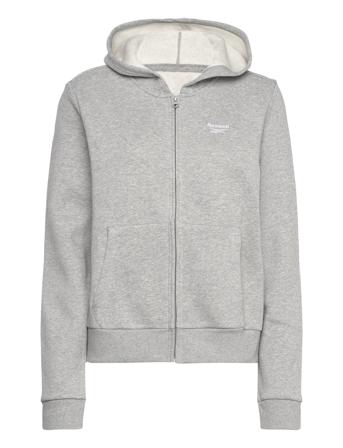 Reebok Identity Sl Fleece Fz Tops Sweat-shirts & Hoodies Hoodies Grey Reebok Performance