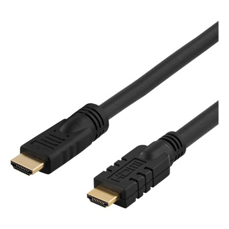 Active HDMI cable, HDMI High Speed with Ethernet, 10m, black