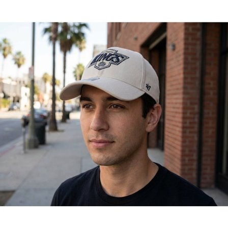 47 Brand - NHL Beige adjustable Caps - Los Angeles Kings NHL Vintage 47 Mvp Bone Adjustable @ Hatstore