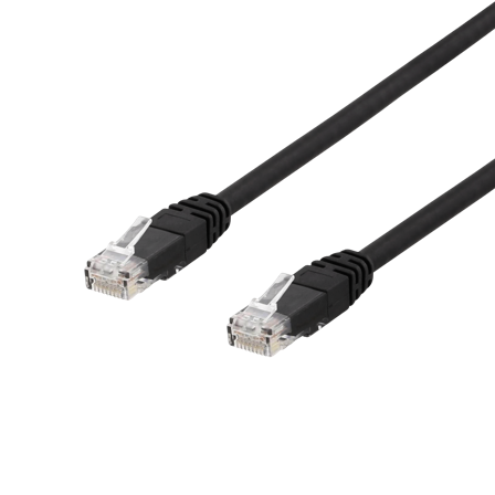 Deltaco koblingskabel - 5 m - svart