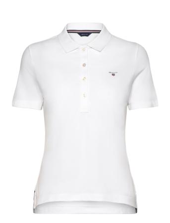 Emb Original Shield Pique Polo White GANT