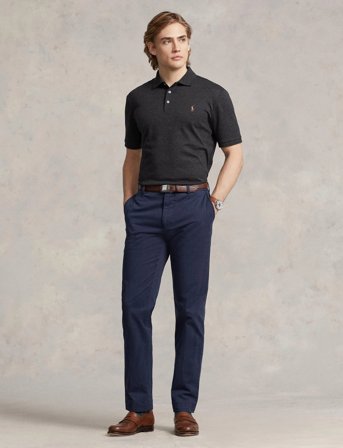 Polo Ralph Lauren Pima Polo-Ssl-Knt - Black - XS