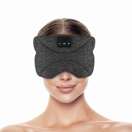 Bluetooth pandebånd/sovemaske Sovehøretelefoner Black