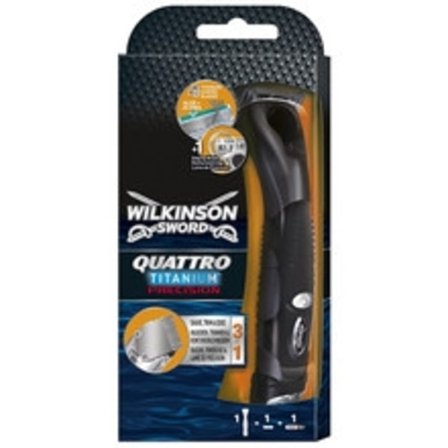 Wilkinson Sword - Quattro Titanium Precision Carbon - Shaver for men