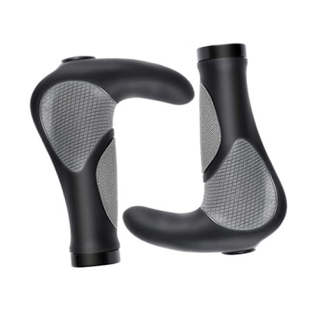 2-pack L-formade handtag för mountainbike, halkfria styrändar