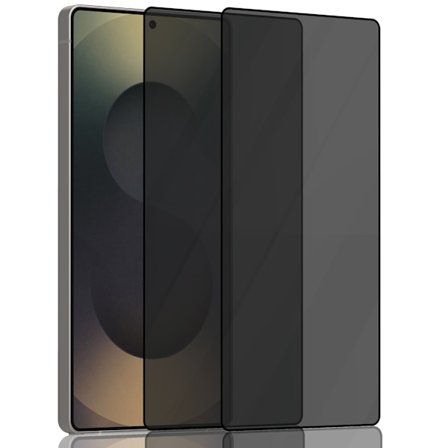 2-Pack Samsung S25 Ultra Privacy Skærmbeskyttelse - Hærdet Glas 9H - Super kvalitet 3D