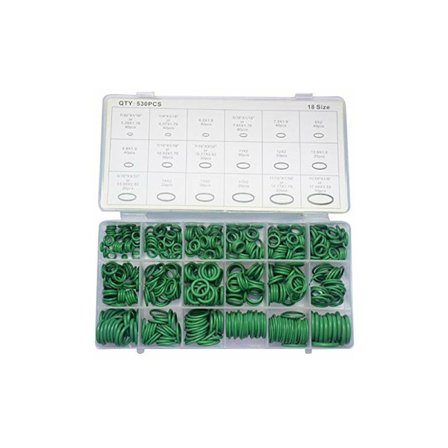 O-Ring Tätningssats 530 Storlekar O-Ring Tätnings Packningar Sortiment Gummi, Hydraulisk Luftkonditionering Tätningsringar för Bil Hushållsapparater, 