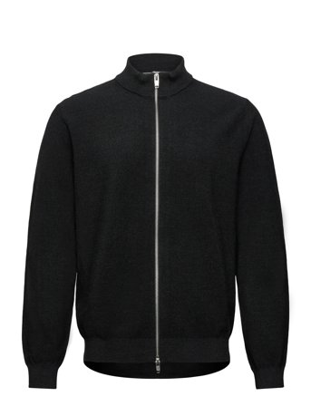 Lindbergh Black | 100% Merino Zip Through Knit | M