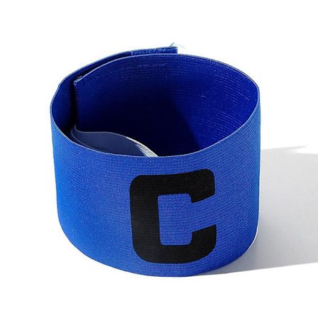 2 st Fotbollskaptensarmband, Justerbara Fotbollsarmband Fotbollskapten Armband Blå GS