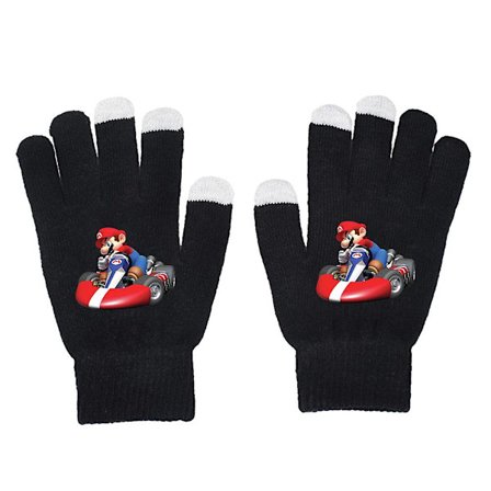 Unisex Super Mario Bros Helfingerhandskar Varma Vinterstickade Handskar Vantar Presenter