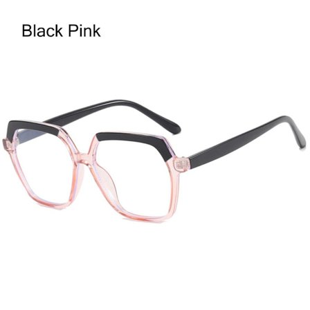 Klar Lens Briller Brillestel SORT PINK SORT PINK