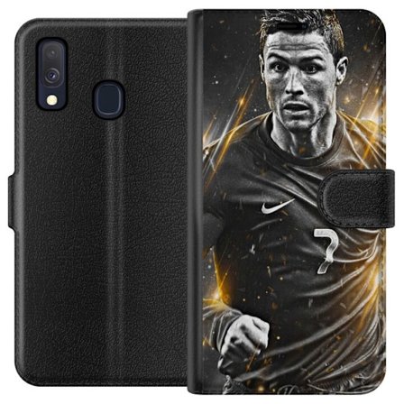 Kompatibelt Plånboksfodral till Samsung Samsung Galaxy A40 Ronaldo