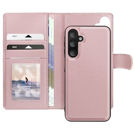 Samsung Galaxy A16 - Mayaxess - Irrotettava Kuori - Kupari Roosa - Video Tuki - Korttitasku