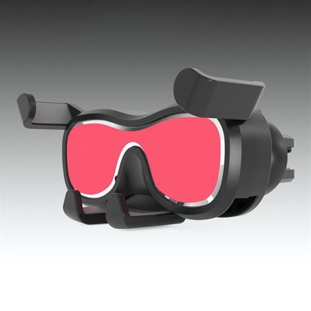 Gravity smartphone bilhållare för luftventil med luftfräschare silver (YC06)