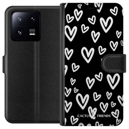 Yhteensopiva Lompakkokotelo Xiaomi Xiaomi 13 Pro Cactus and Friends - Handdrawn Love Chaos