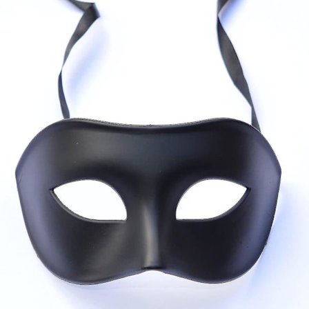 2* Maske, Sort Mat Klassisk Stil Venetiansk Maske, Maskerade, Burlesk Bal Maskerade (Sort One Size)