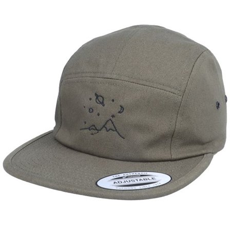Abducted - Grön 5panel Keps - Mountain Space Gazing Olive 5-Panel @ Hatstore