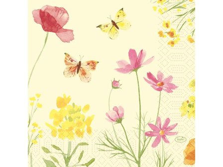 DUNI Servett Poppy 3-lags 33x33cm 50/fp - Lyreco - Kök och servering - Servetter och dukar - Servett - 3-lagers