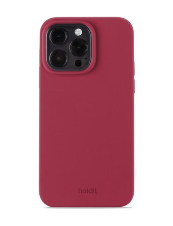 Holdit Silicone Case Red Velvet - Red - IPHONE 15PRO MAX