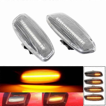 2x Citroen C4 Coupe Picasso C3 C5 X7 DS3 DS4 Peugeot 207 308 RCZ Dynaaminen LED-vilkkuvalo peräkkäinen