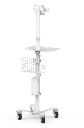 COMPULOCKS Universal Tablet Cling Medical Rolling Kiosk vogn - for nettbrett - hvit