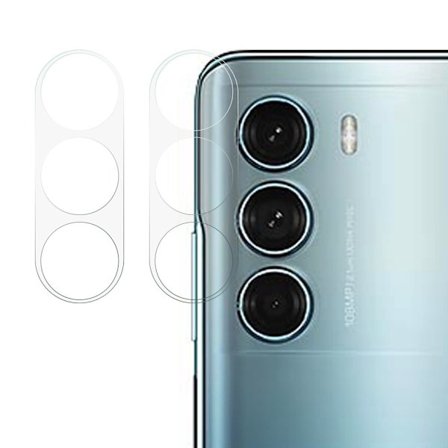 2Pcs Motorola Moto G200 5G arc edge HD hærdet glas kameralinsebeskytter