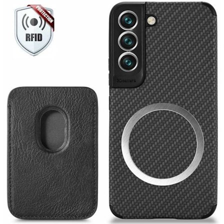 Iskunkestävä kuori Magsafe RFID:llä magneettikorttipidikkeellä S23