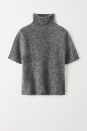 Soft Goat - Brushed Turtleneck - Kaschmirpullover für Damen - L - Grey
