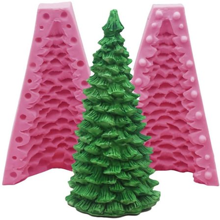 Christmas Tree Silikon Candle Making Xmas Pine Tree Tvål molds - spot försäljning