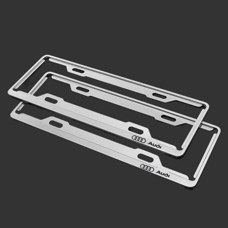 To bil karbonfiber aluminiumlegering lisensrammer-【Audi/skiltplateboks/blå kort spesial】