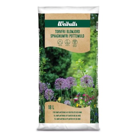 Weibulls 21919 Pottemuld 18 l, torvfri, Dyrkning