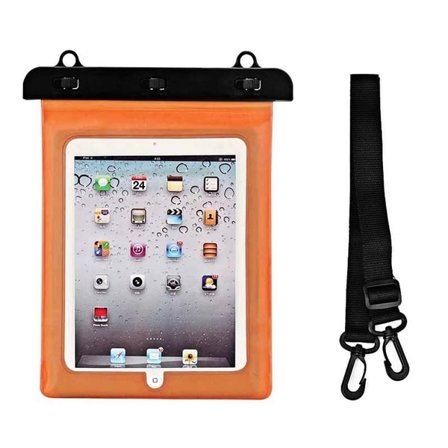 Vandtæt tablet-etui i PVC - orange