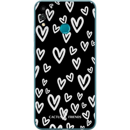 Kompatibelt Mobildeksel til Honor Honor 9X Lite Cactus and Friends - Handdrawn Love Chaos