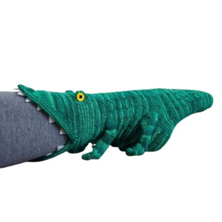 Strikkede Krokodille Sokker til Kvinder / Mænd Kreativ Dyremodellering og Ankelsokker Varmt Tilbud Indendørs Gulv Om Vinteren