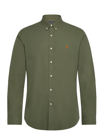 Polo Ralph Lauren Slim Fit Stretch Poplin Shirt Khaki Green