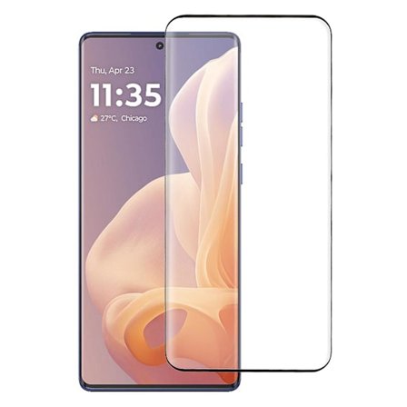 Skjermbeskytter for Motorola Moto G85 5G/S50 Neo 5G, 3D Buet Herdet Glassfilm Side Lim