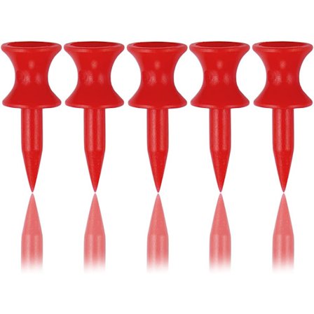 100-pack 32 mm röda plastgolftee