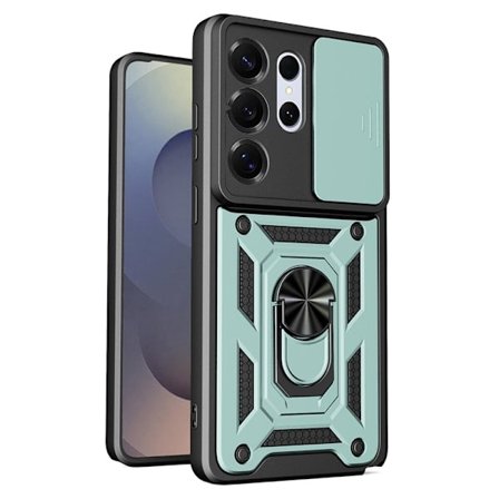 Mobilskal till Samsung Galaxy S26 Ultra Plast Med Ställning - Grön