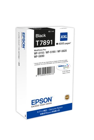 Epson T7891 - XXL-størrelse - svart - original - skriverpatron