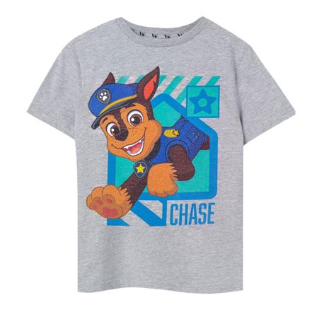 Paw Patrol Boys Chase T-Shirt 3-4 år Gråmelerad