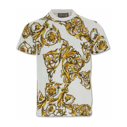 Versace Jeans Couture - T-shirts - Vit - Herr - Storlek: 2xl, Herr, Storlek: 2XL