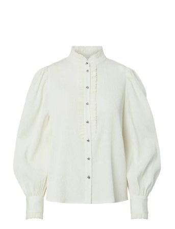 YAS Yasrigo Ls Shirt - White - 36