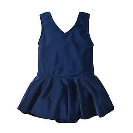 Tyttöjen uimapuku, eurooppalaiseen tyyliin, yksivärinen, pieni hame, rusetti, kokouimapuku, 140 cm, safiirinsininen rusetti, kokouimapuku