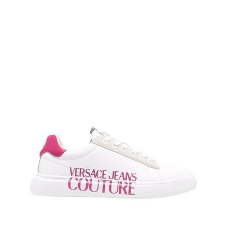 Versace Jeans Couture Sneakers met logo , Wit , Dames , Maat: 38 EU