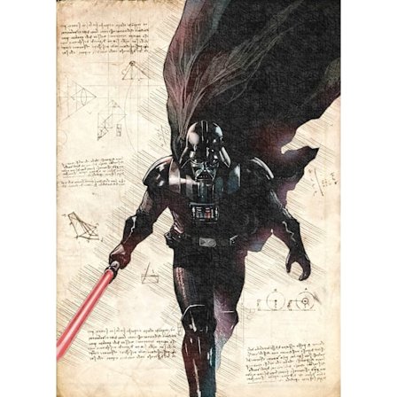 A3 Print - Star Wars - Darth Vader - Running