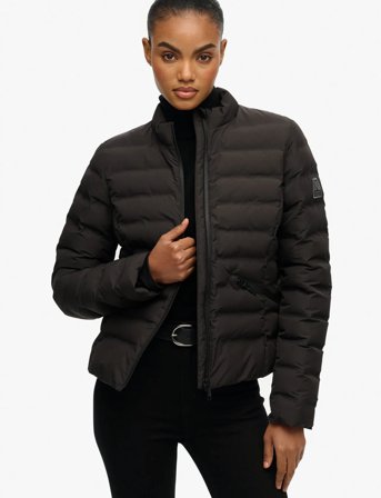 Superdry Sport City Fuji Padded Jacket - Black - S