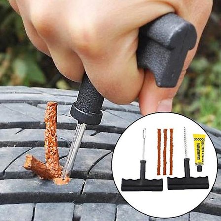 6 kpl/setti Auton renkaan korjaustyökalut Renkaan korjaussarja Nastarenkaiden viila Paikkaustyökalut Auto Polkupyörä Sisärenkaaton puhkeamisen 