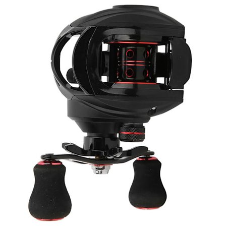 Sort Rød Metal Spole Magnetisk Bremse Fiske Hjul Fiske Tråd Hjul Værktøj Tilbehør Venstre LK100L