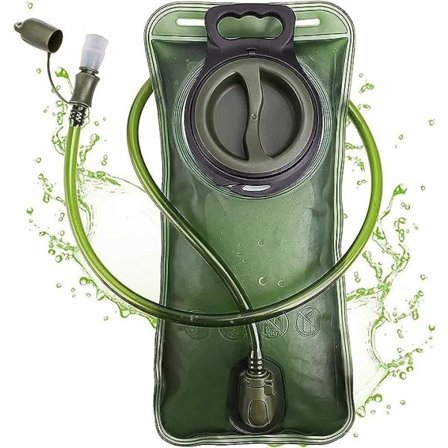 Vätskebehållare 2 Liter Läcksäker Vattenbehållare, Militär Vattenförvaringsbehållare, BPA-Fri Ersättning för Vätskeryggsäck