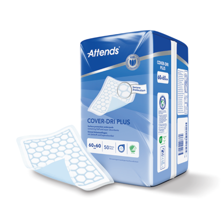 Attends Cover-Dri Plus 60x60cm, 50 stk.